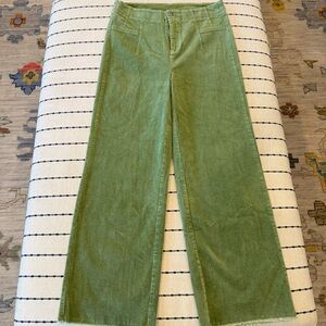 LA MIEL Green Corduroy Pants